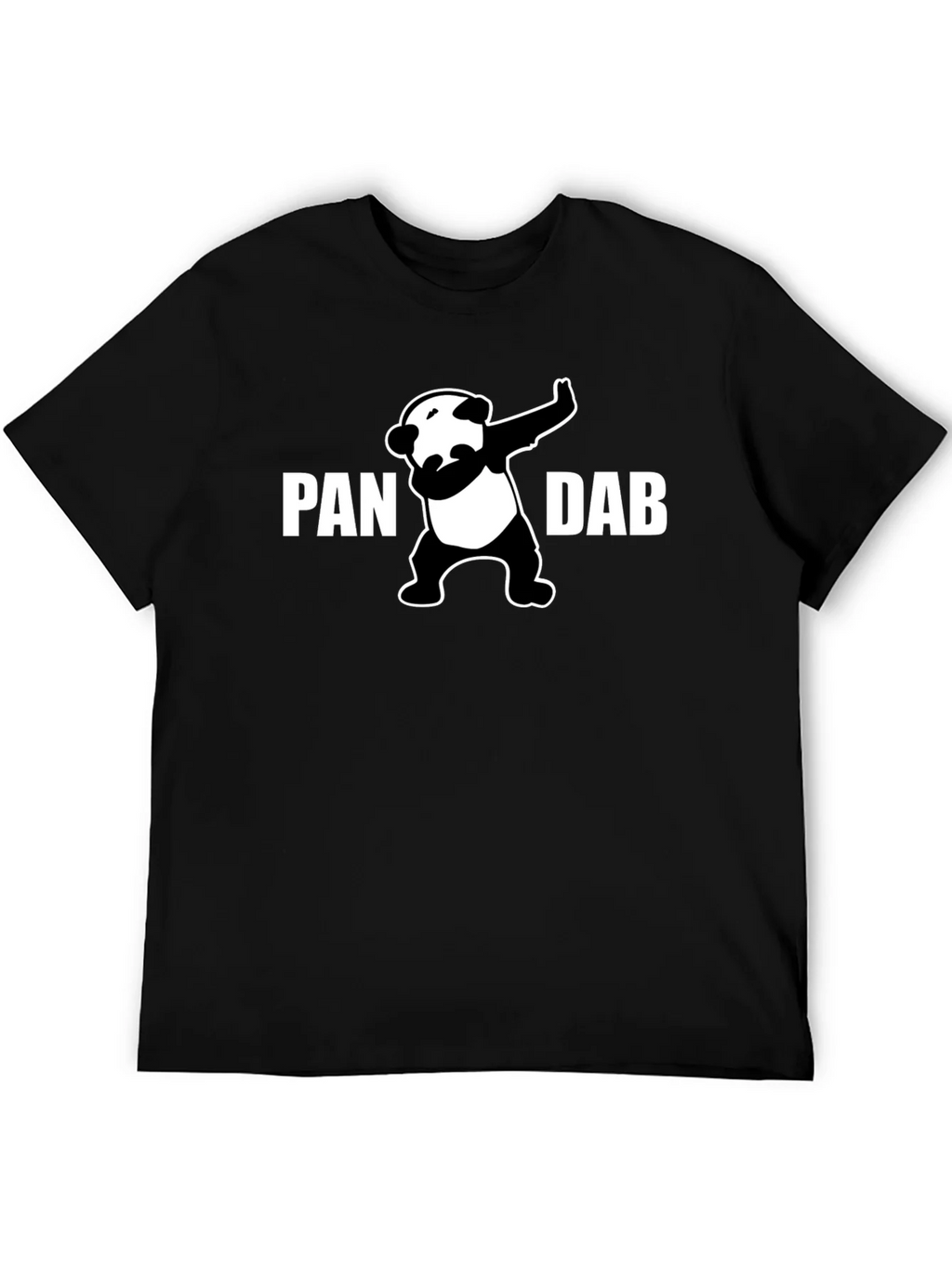 Panda Dab Graphic T-Shirt - Black Crew Neck Tee product image 5