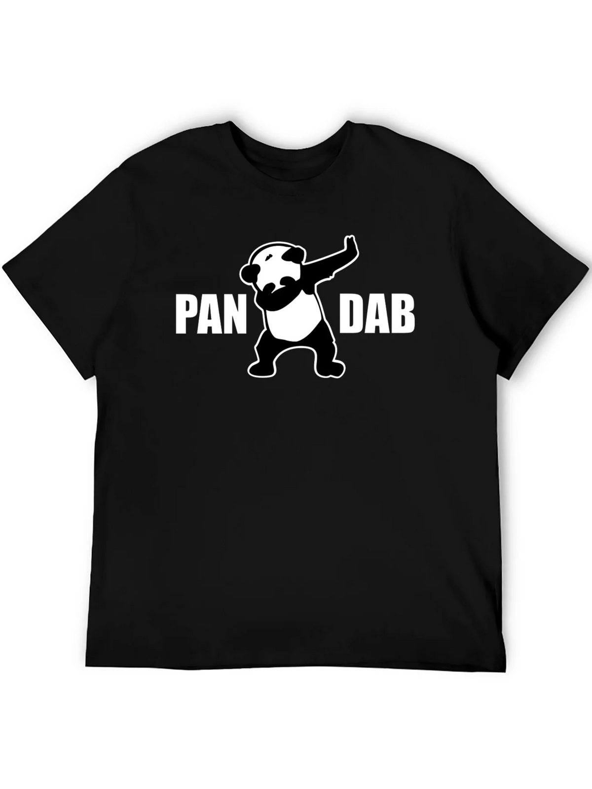 Panda Dab Graphic T-Shirt - Black Crew Neck Tee product image 5