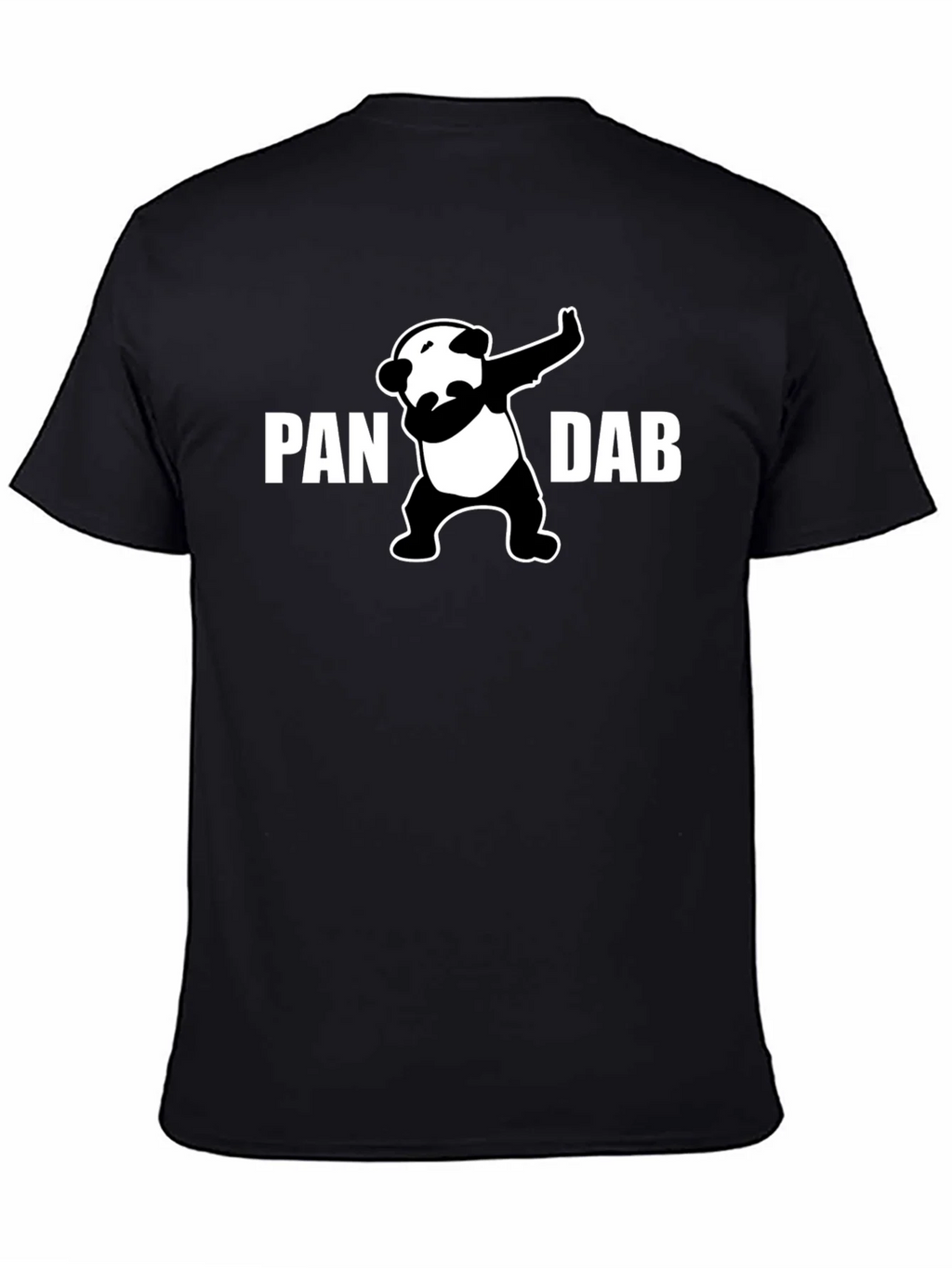 Panda Dab Graphic T-Shirt - Black Crew Neck Tee product image 4