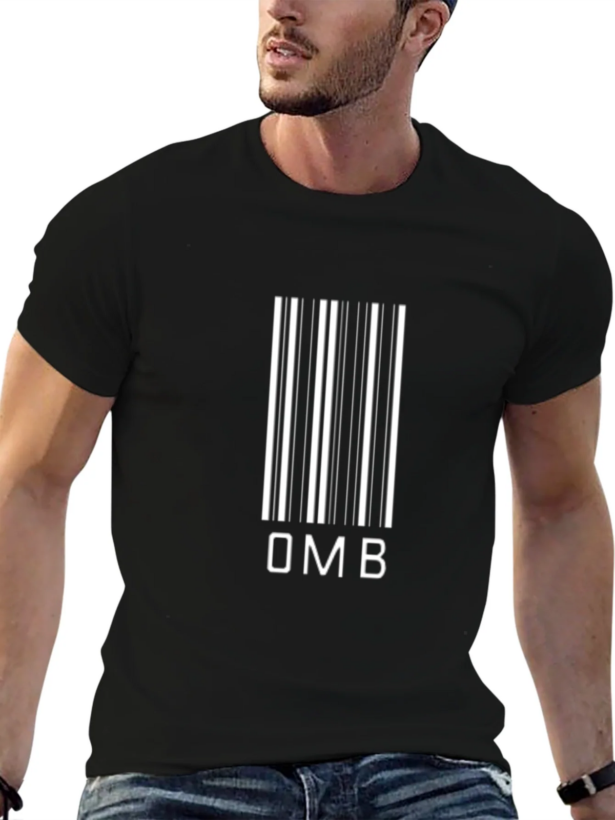 OMB Barcode T-Shirt - Modern Graphic Tee product image 6