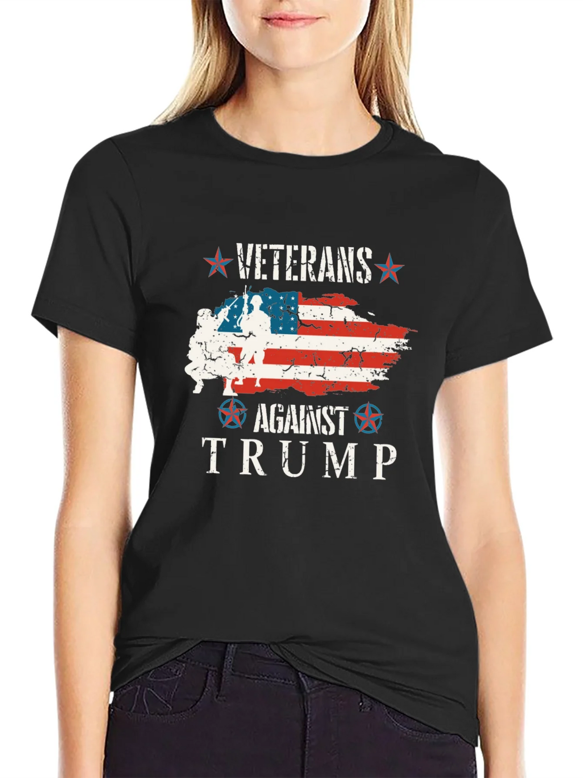 Veterans Against Trump Graphic Tee product image 2