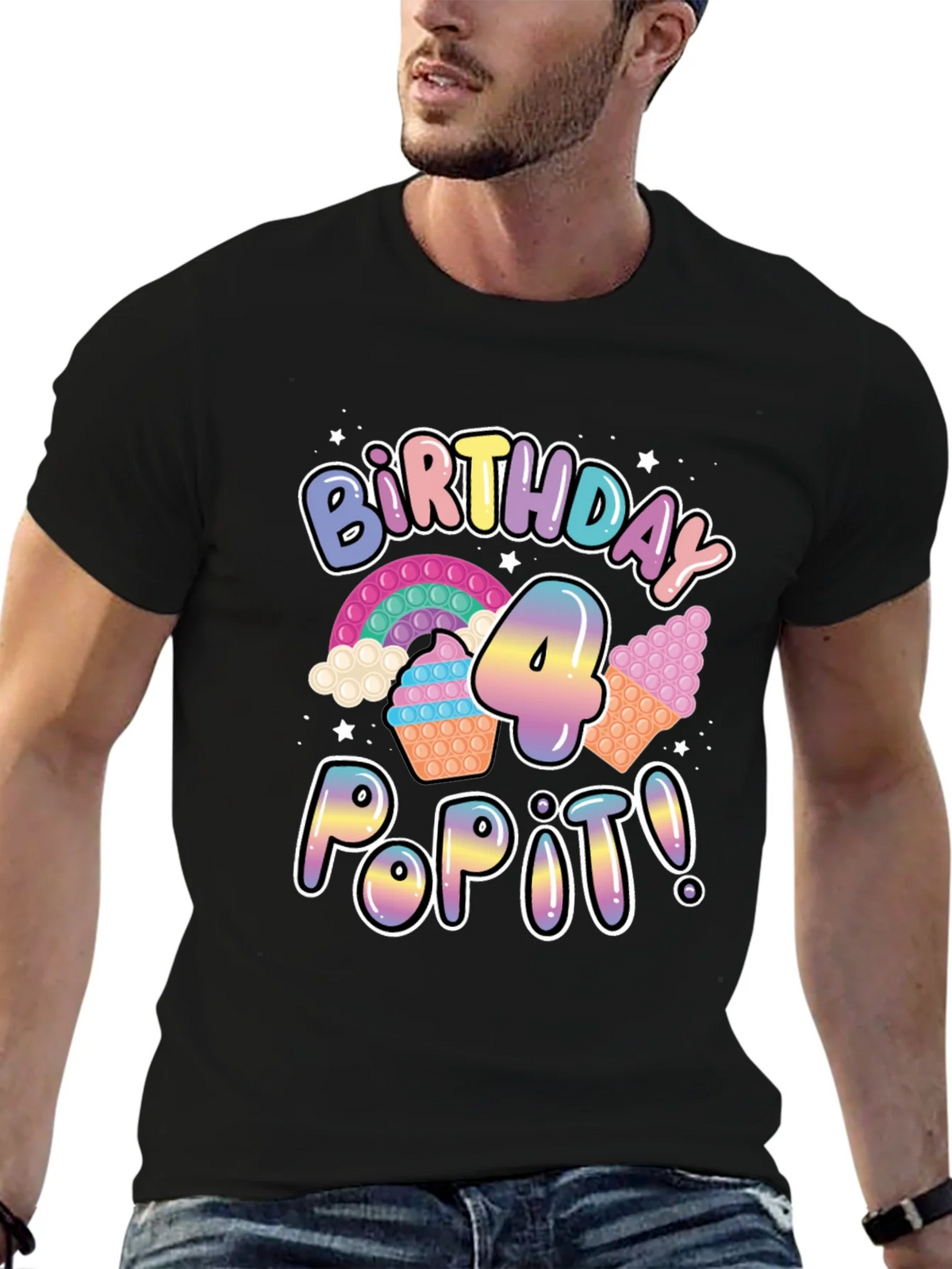 Birthday Pop It! 4 T-Shirt product image 6