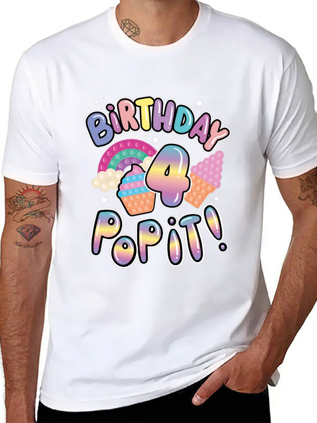 Birthday Pop It! 4 T-Shirt product image 7