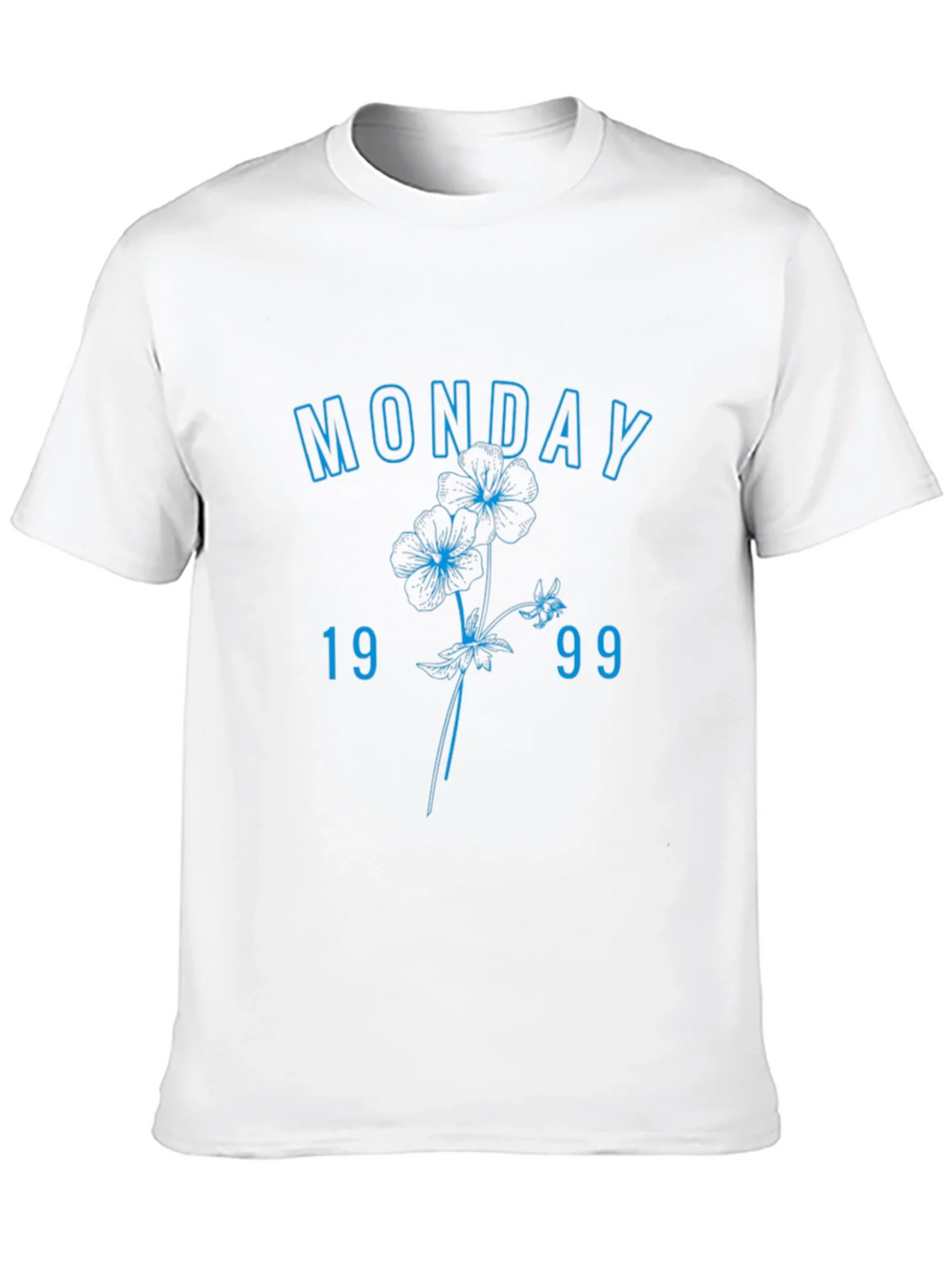 Monday 1999 Floral Graphic Tee - Casual Streetwear product image 8