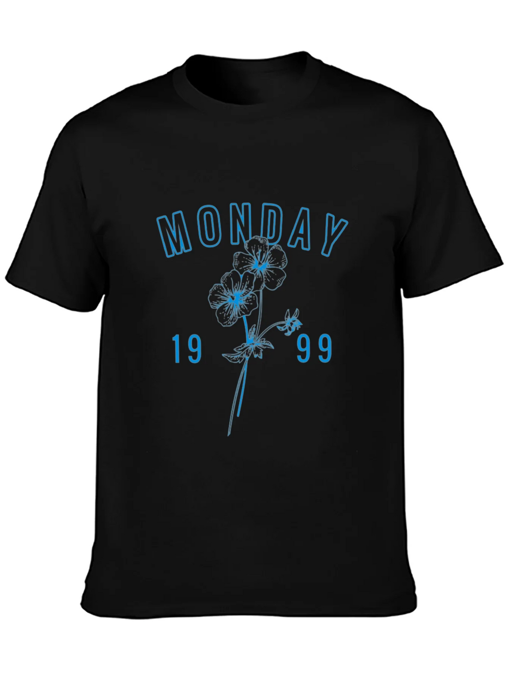 Monday 1999 Floral Graphic Tee - Casual Streetwear product image 3