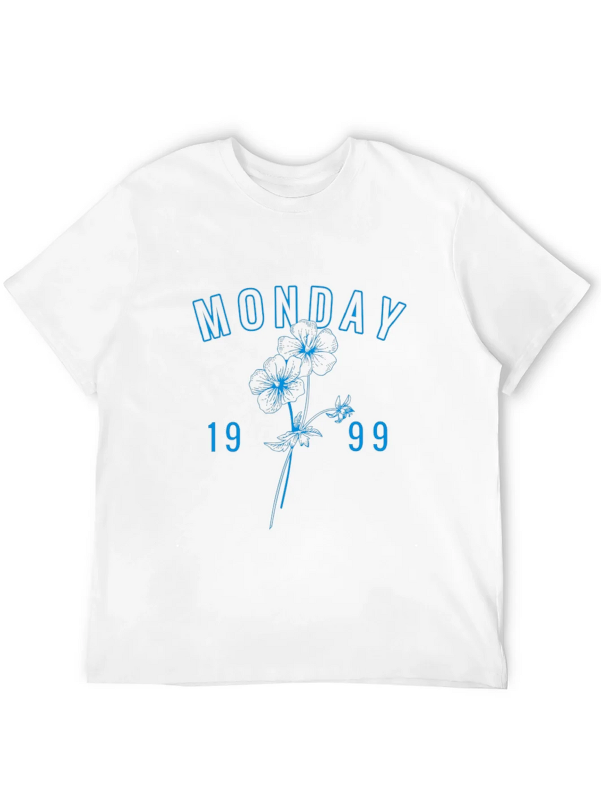 Monday 1999 Floral Graphic Tee - Casual Streetwear product image 10