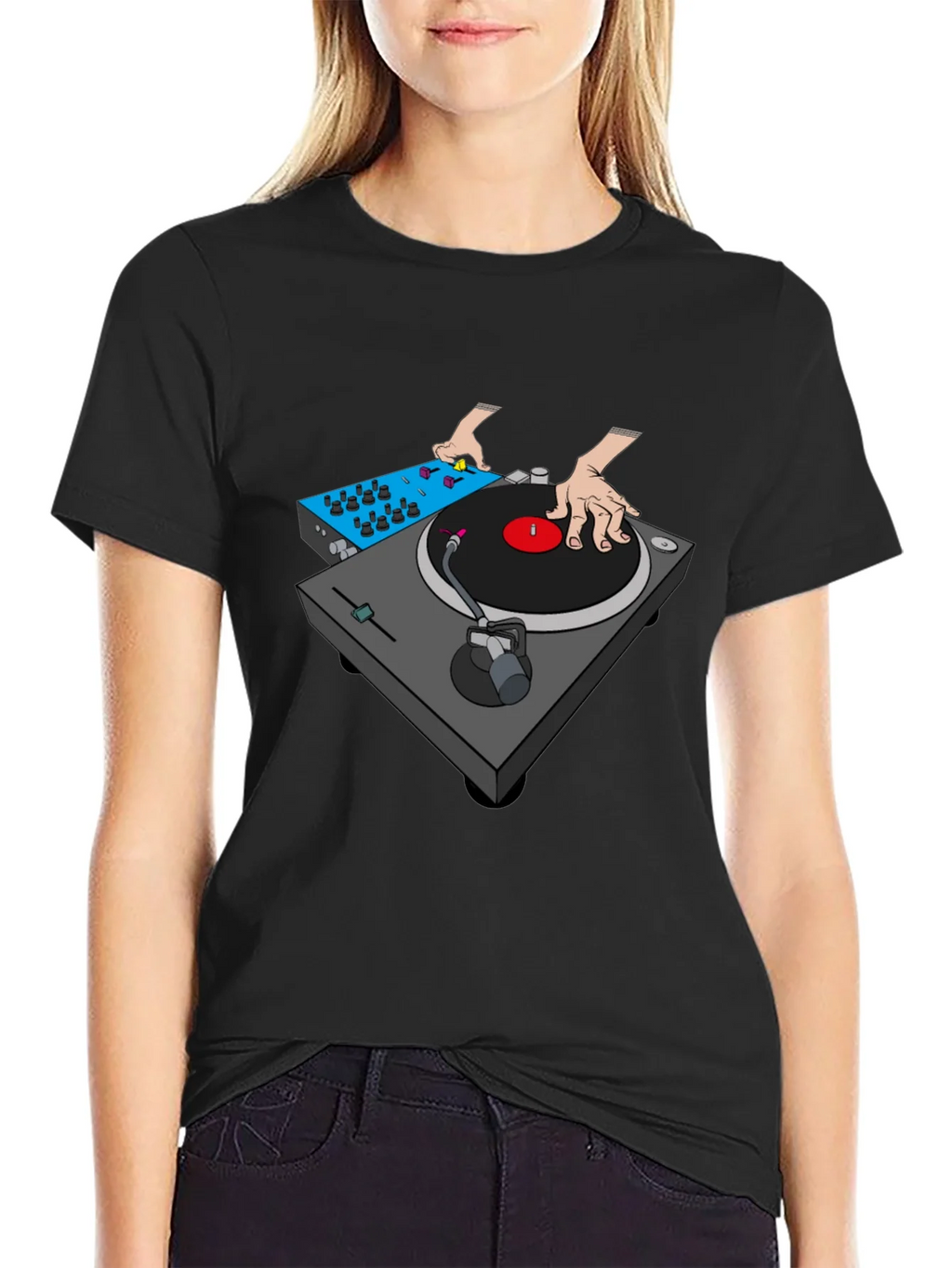 DJ Turntable Graphic T-Shirt product image 1