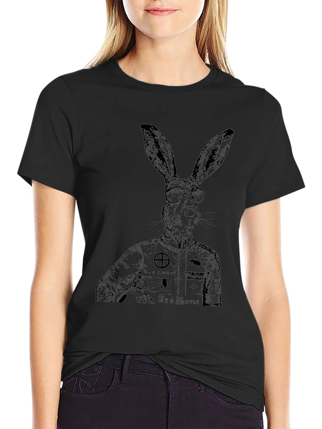 Rabbit Racer Graphic T-Shirt - Unique Design product image 2