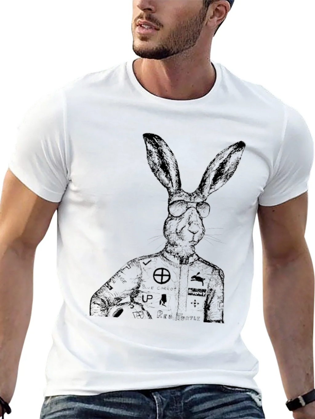 Rabbit Racer Graphic T-Shirt - Unique Design product image 12