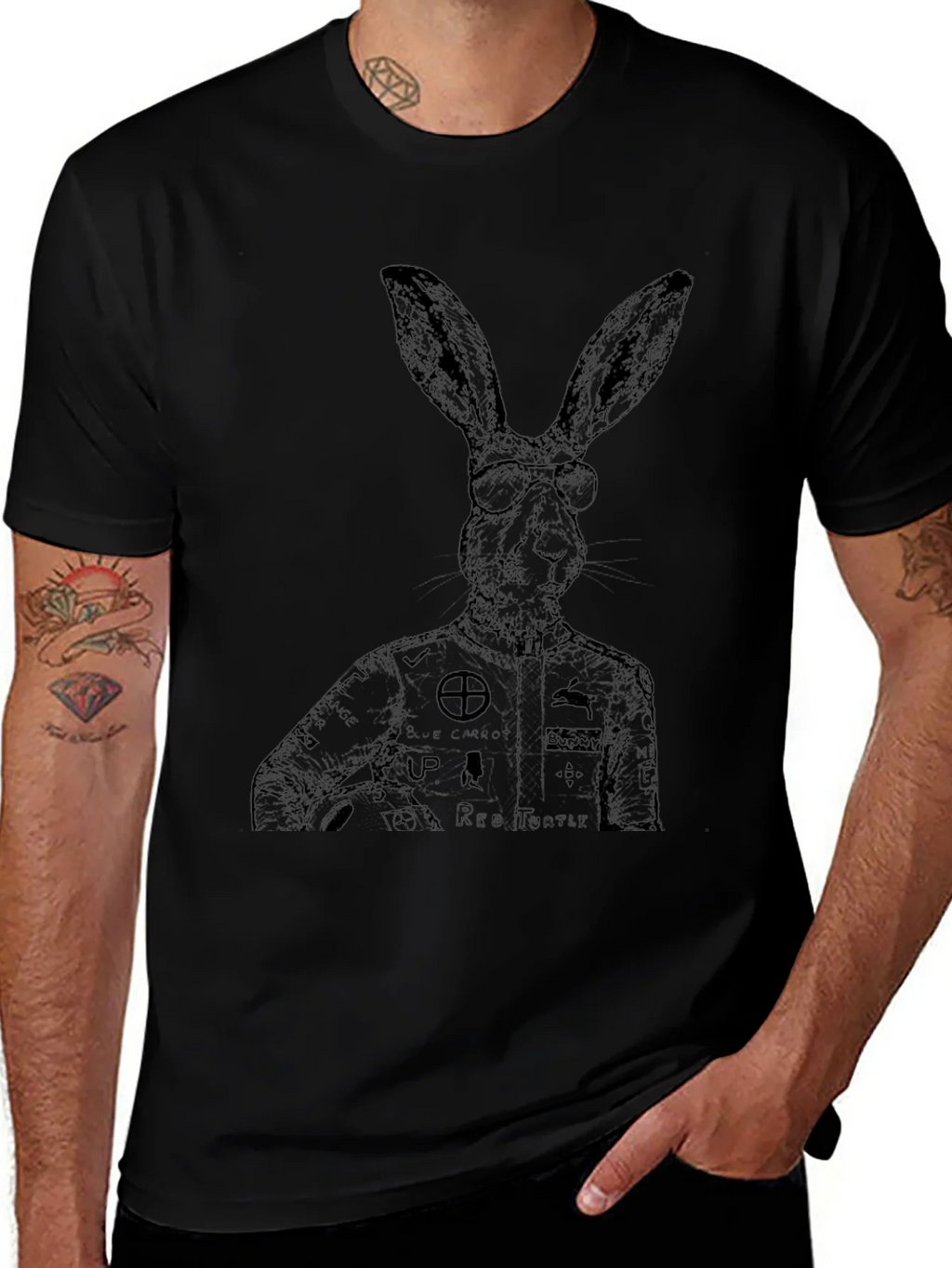 Rabbit Racer Graphic T-Shirt - Unique Design product image 1