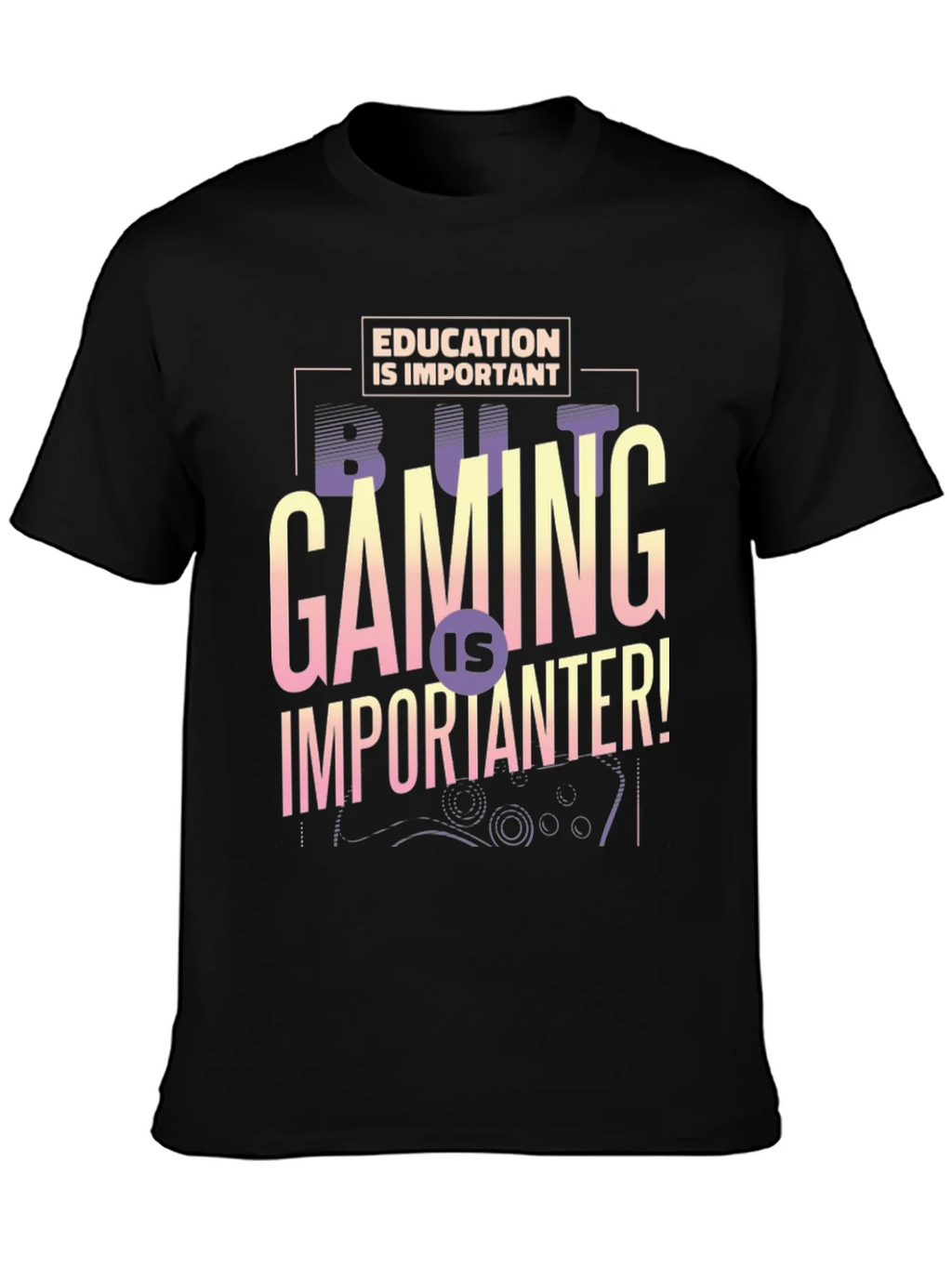 Gaming is Importanter T-Shirt - Gamer Gift product image 3
