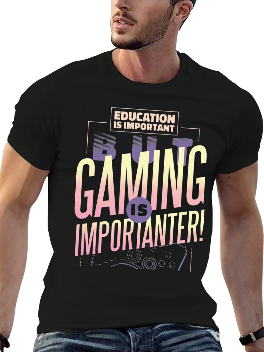 Gaming is Importanter T-Shirt - Gamer Gift product image 6