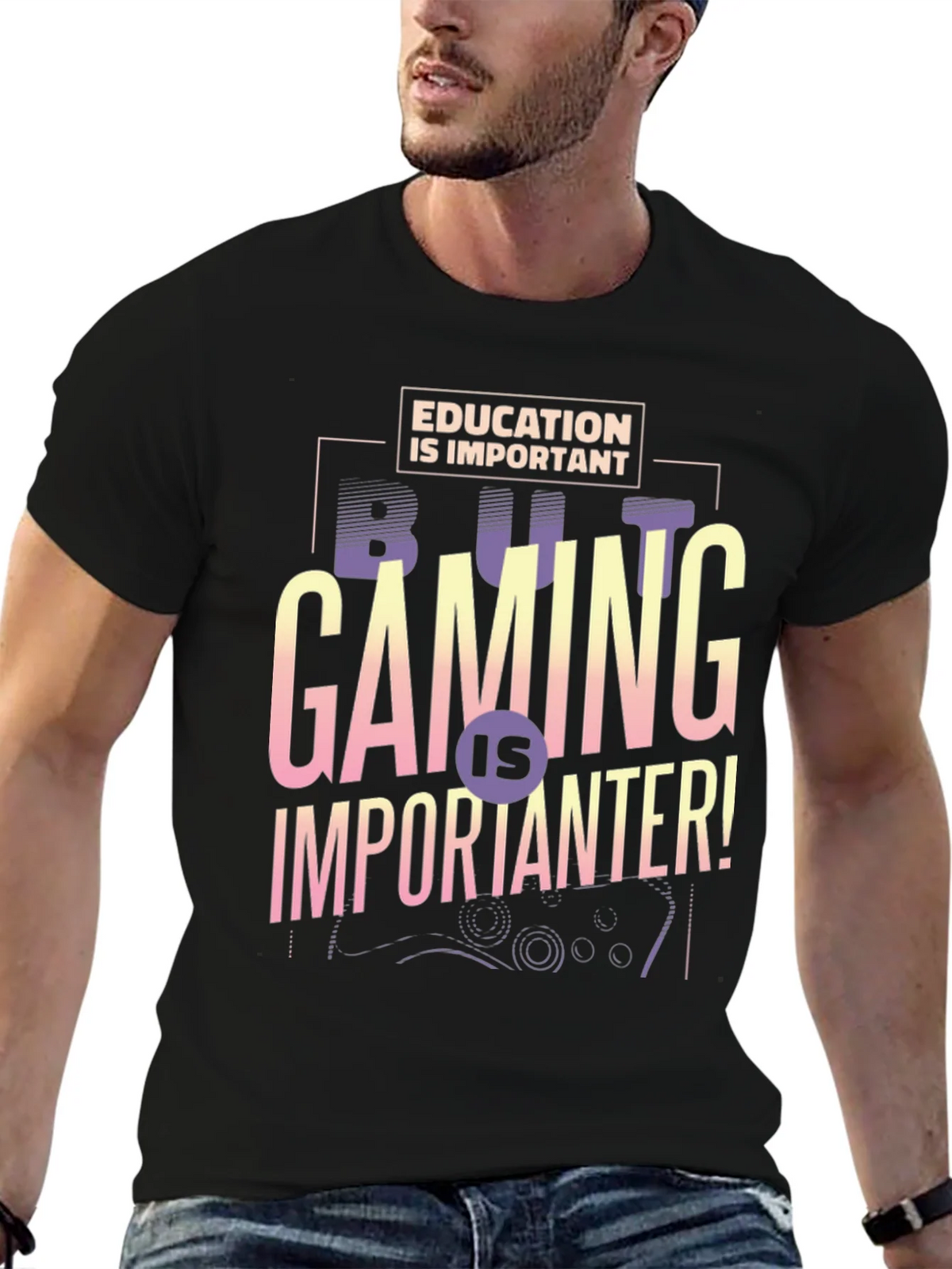 Gaming is Importanter T-Shirt - Gamer Gift product image 6
