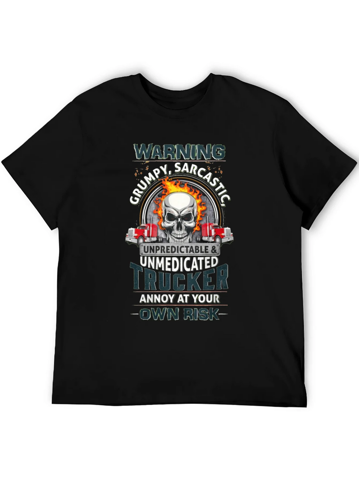 Grumpy Sarcastic Trucker T-Shirt product image 5
