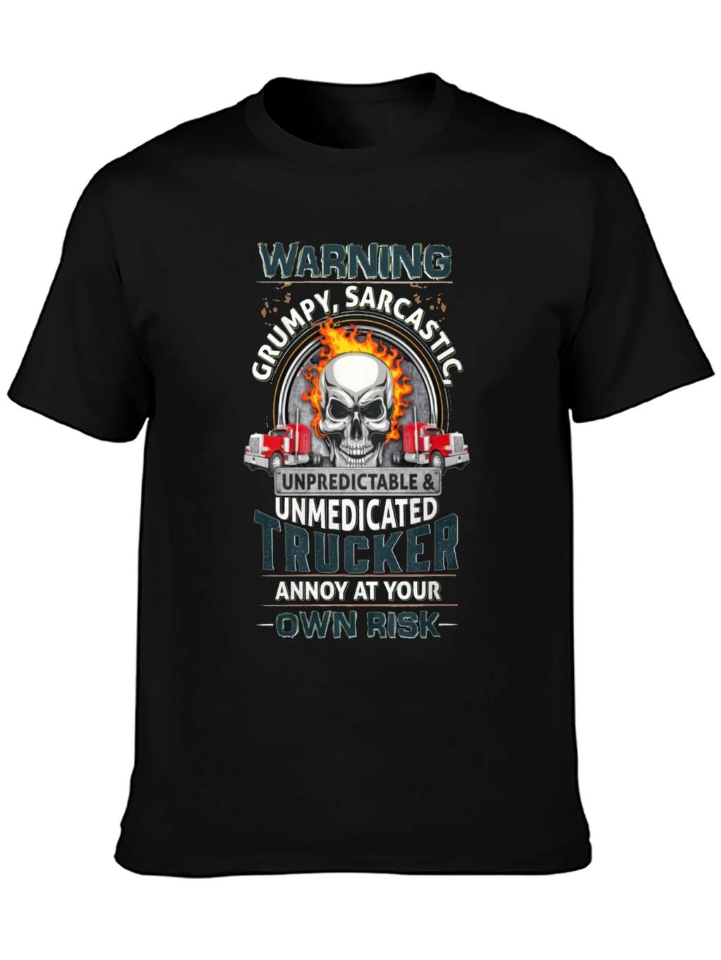 Grumpy Sarcastic Trucker T-Shirt product image 3