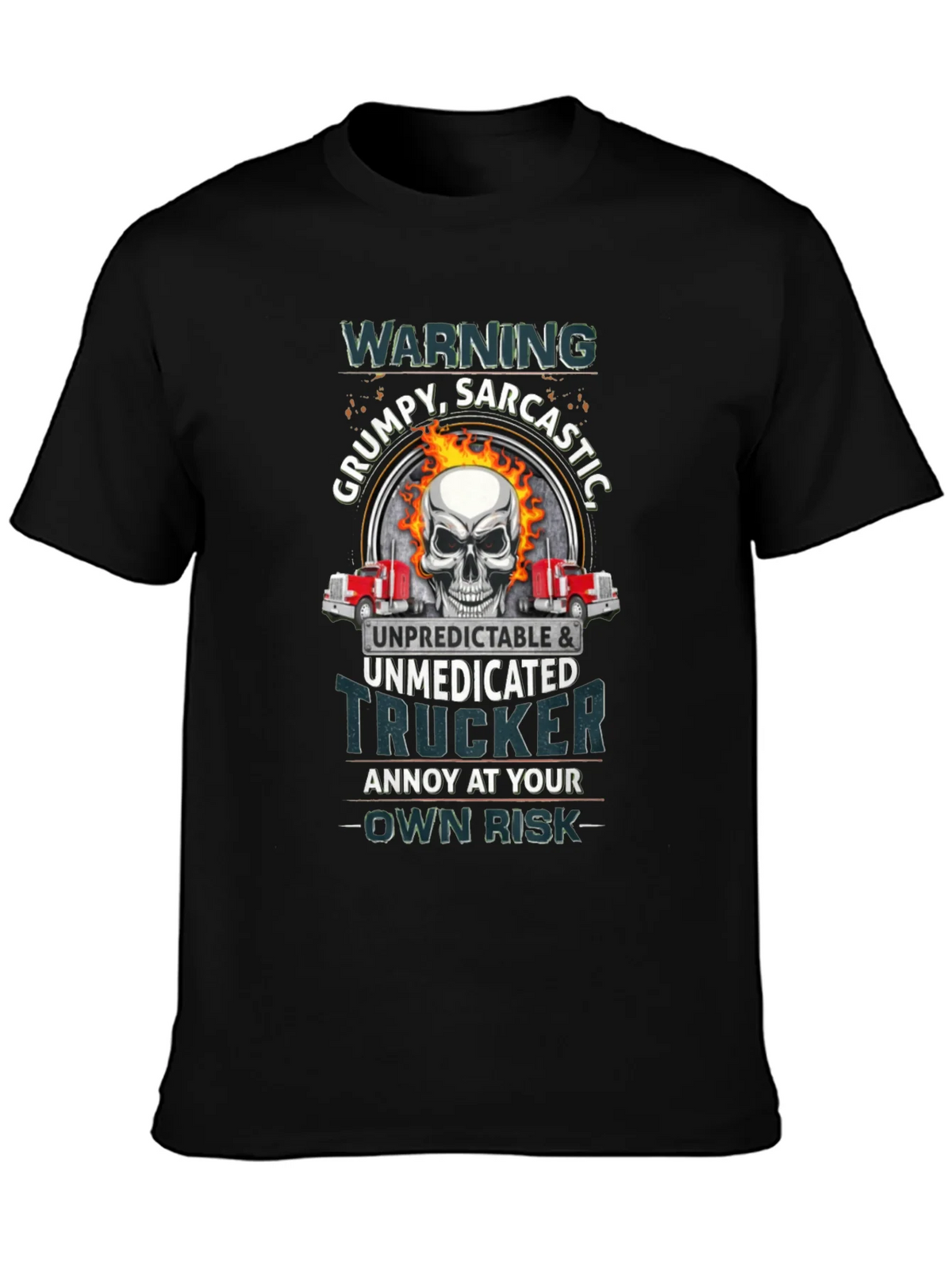 Grumpy Sarcastic Trucker T-Shirt product image 3