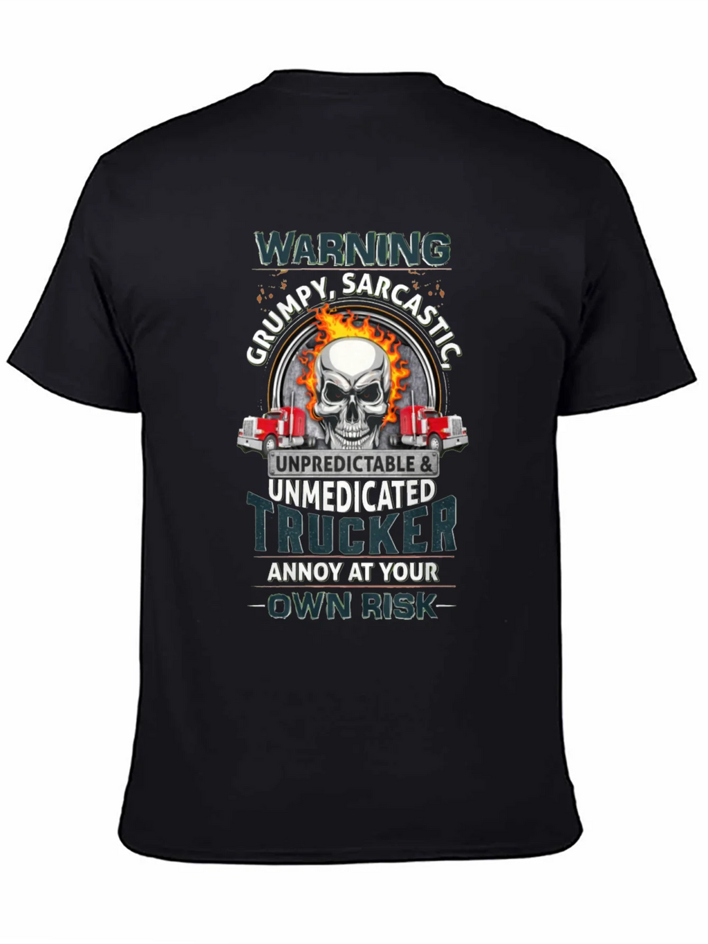 Grumpy Sarcastic Trucker T-Shirt product image 4