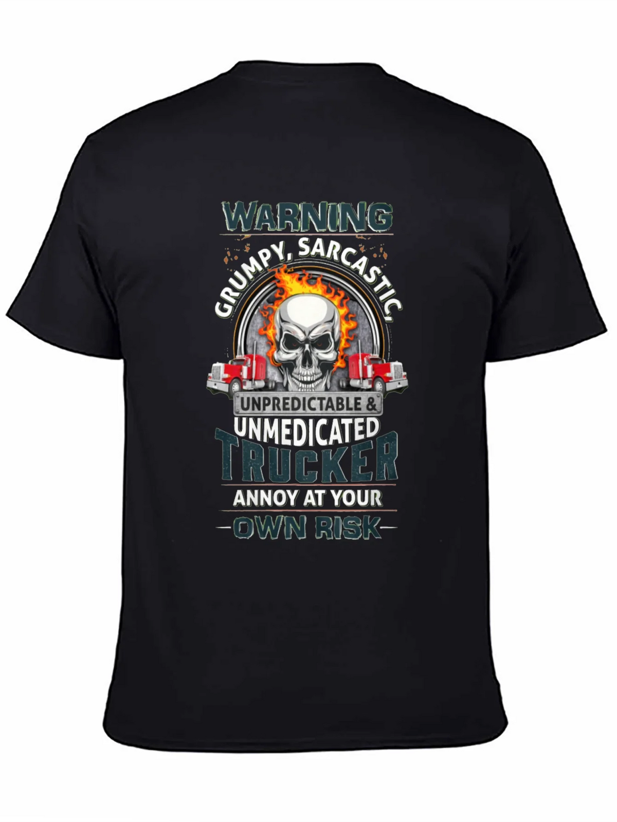 Grumpy Sarcastic Trucker T-Shirt product image 4