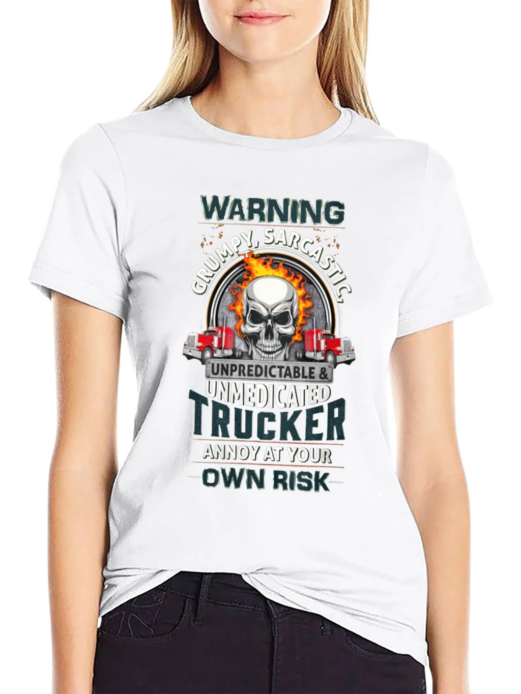 Grumpy Sarcastic Trucker T-Shirt product image 8
