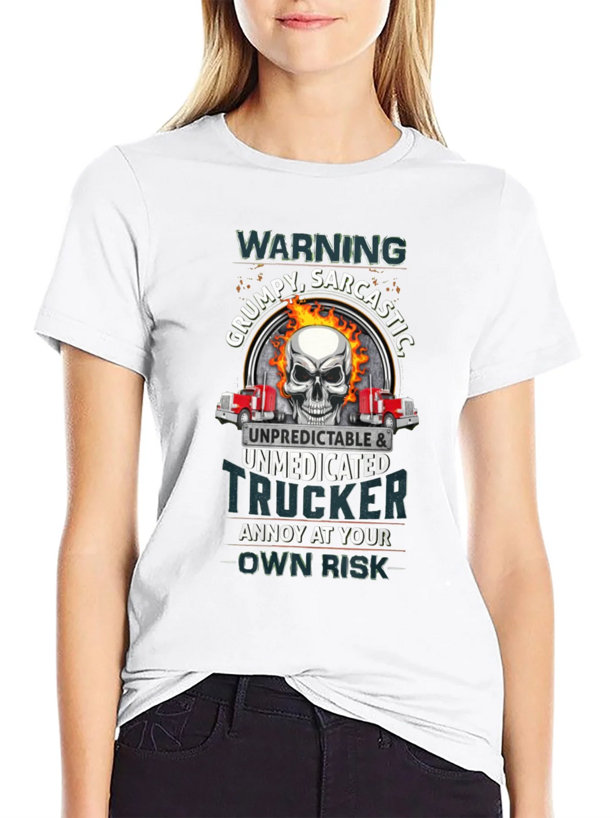 Grumpy Sarcastic Trucker T-Shirt product image 8