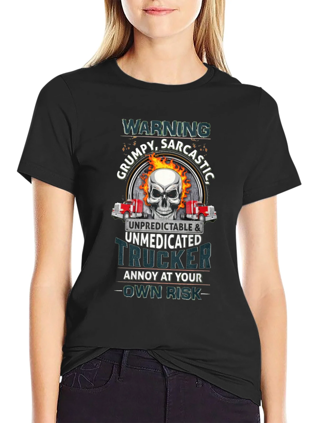 Grumpy Sarcastic Trucker T-Shirt product image 2