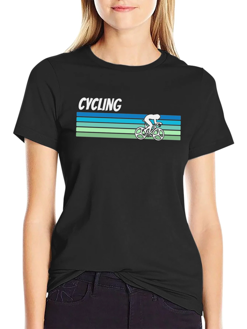 Cycling Retro T-Shirt - Stylish Rider Design product image 2