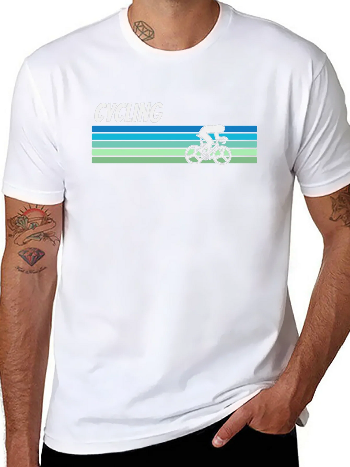 Cycling Retro T-Shirt - Stylish Rider Design product image 7