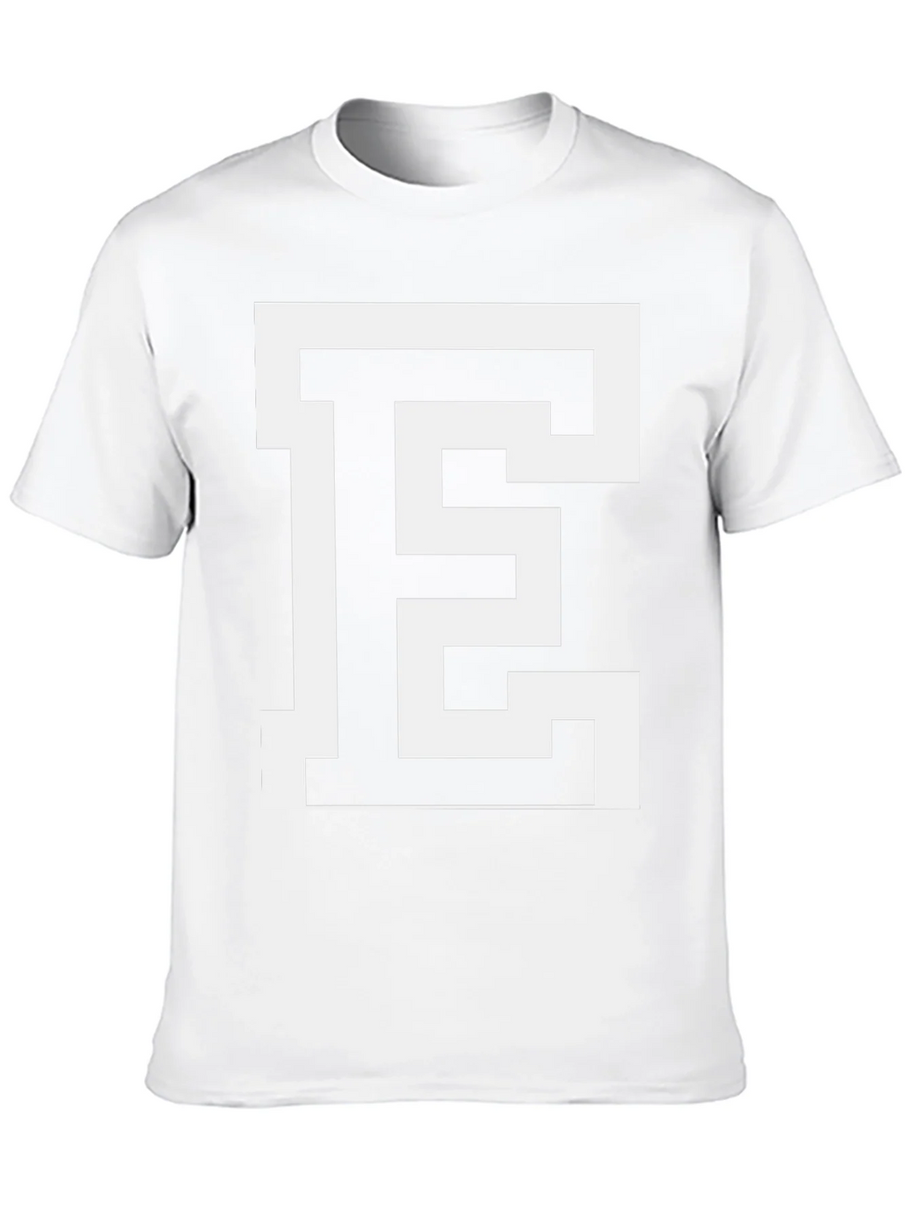 Bold Letter E Graphic Tee - Stylish Black Cotton T-Shirt product image 9
