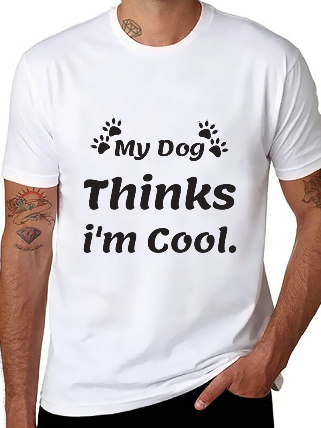My Dog Thinks Im Cool Graphic T-Shirt product image 7