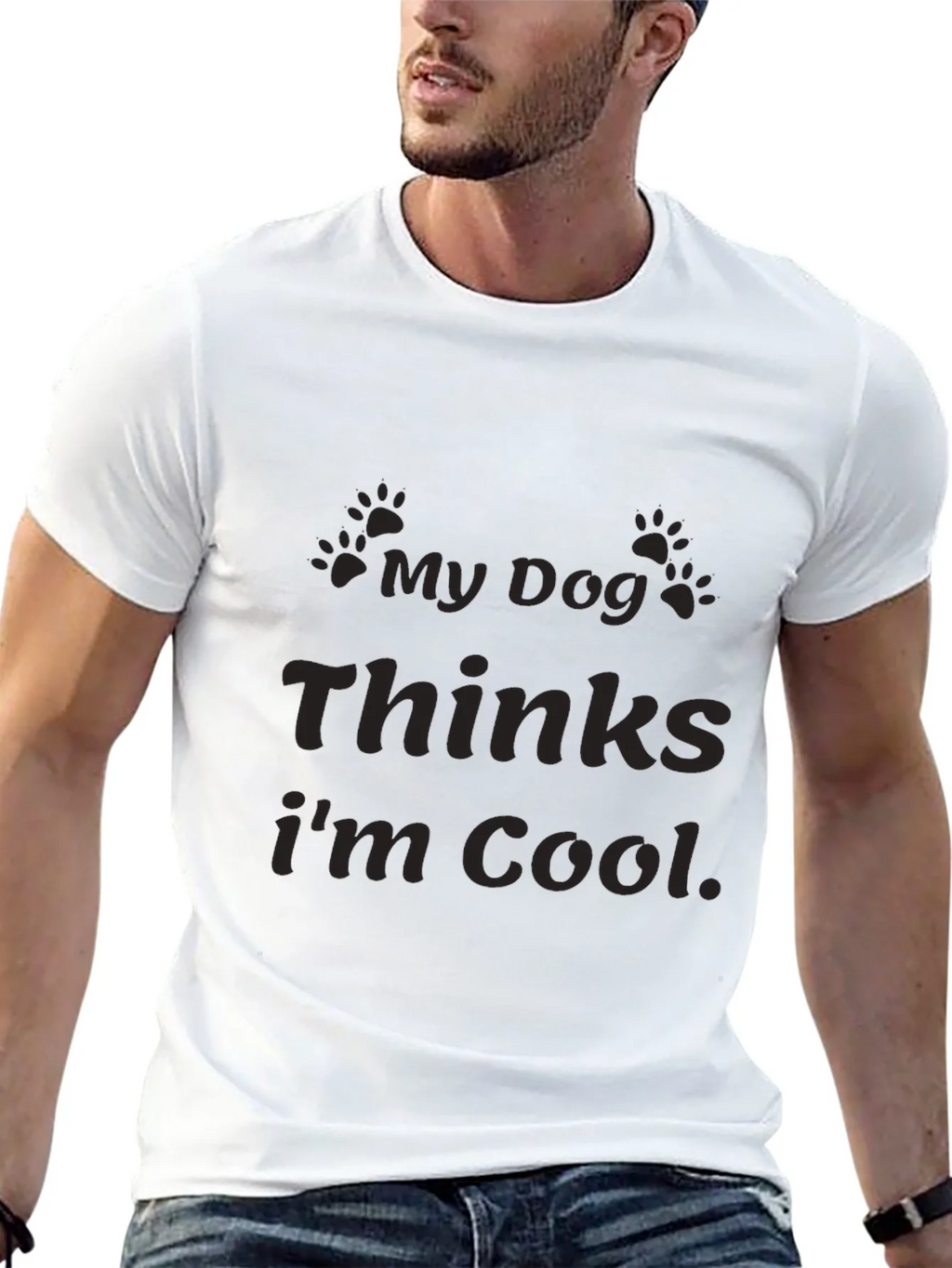 My Dog Thinks Im Cool Graphic T-Shirt product image 12