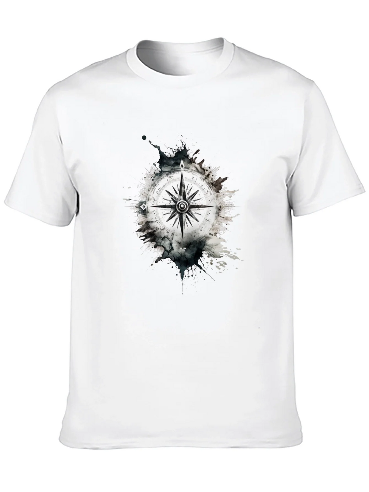 Compass Graphic Tee - Black Cotton Blend product image 6