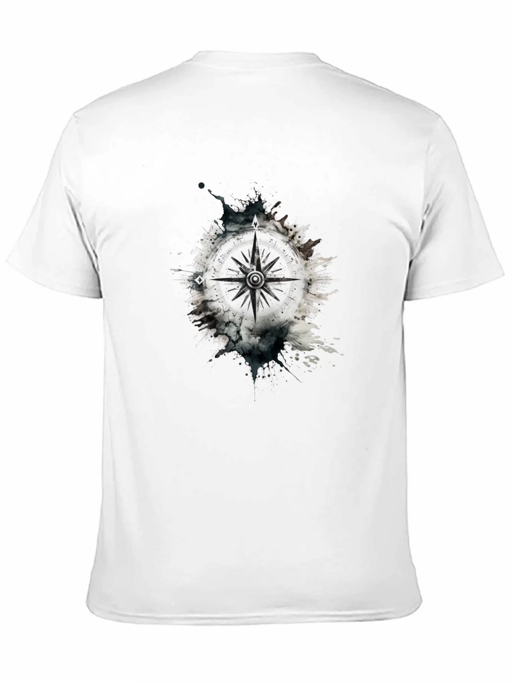 Compass Graphic Tee - Black Cotton Blend product image 7