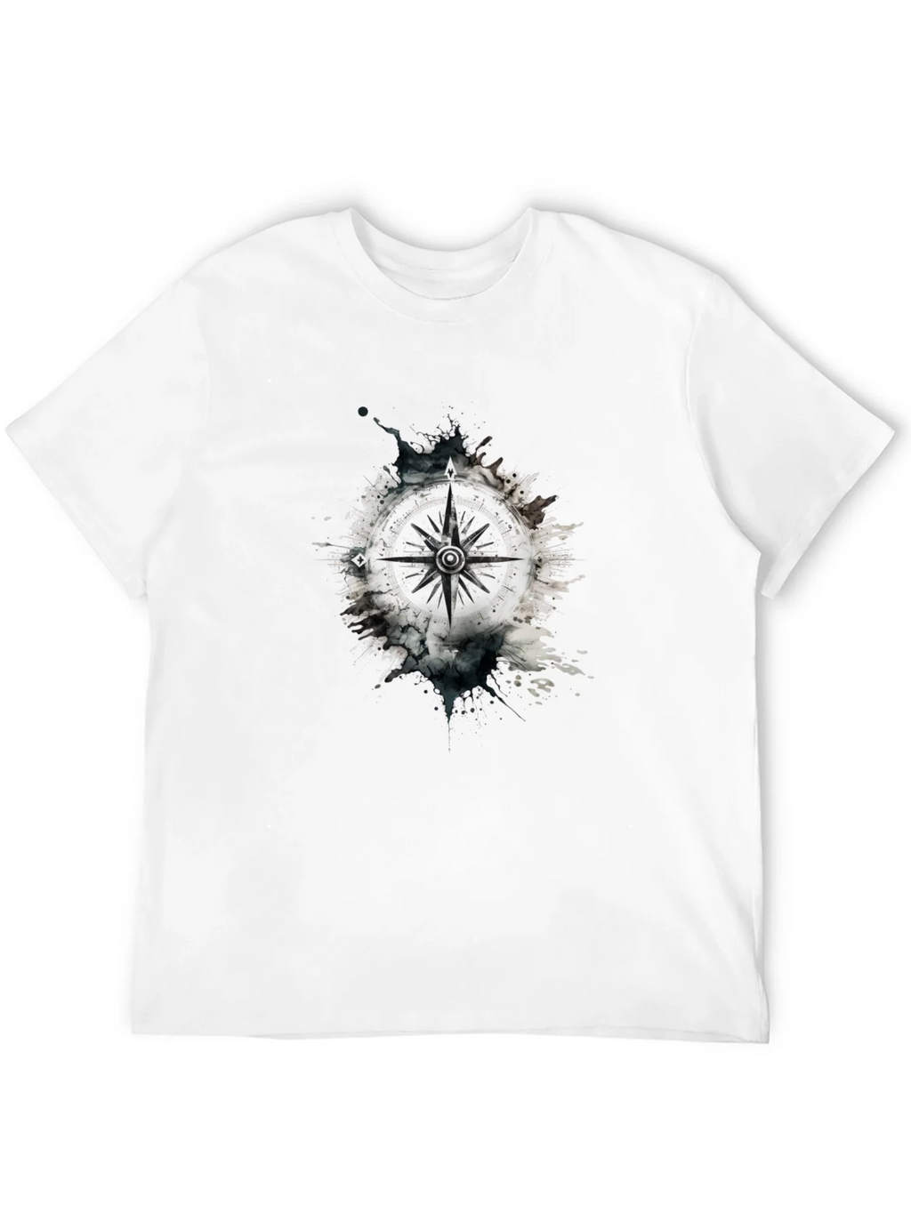 Compass Graphic Tee - Black Cotton Blend product image 8