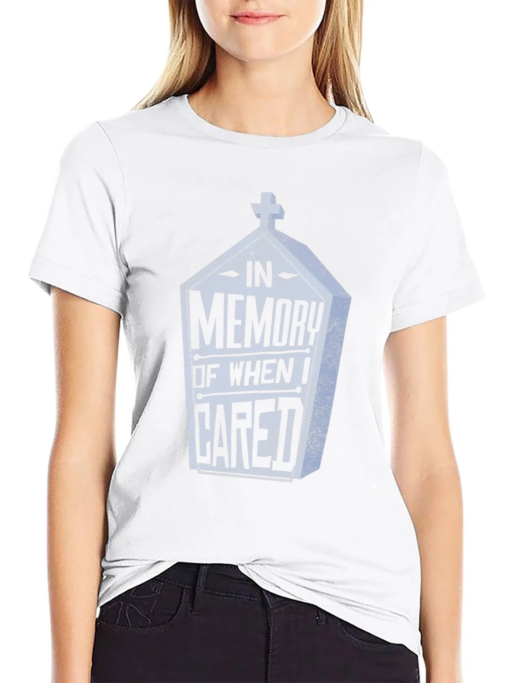 In Memory Of When I Cared Tee - Funny Graphic T-Shirt product image 6