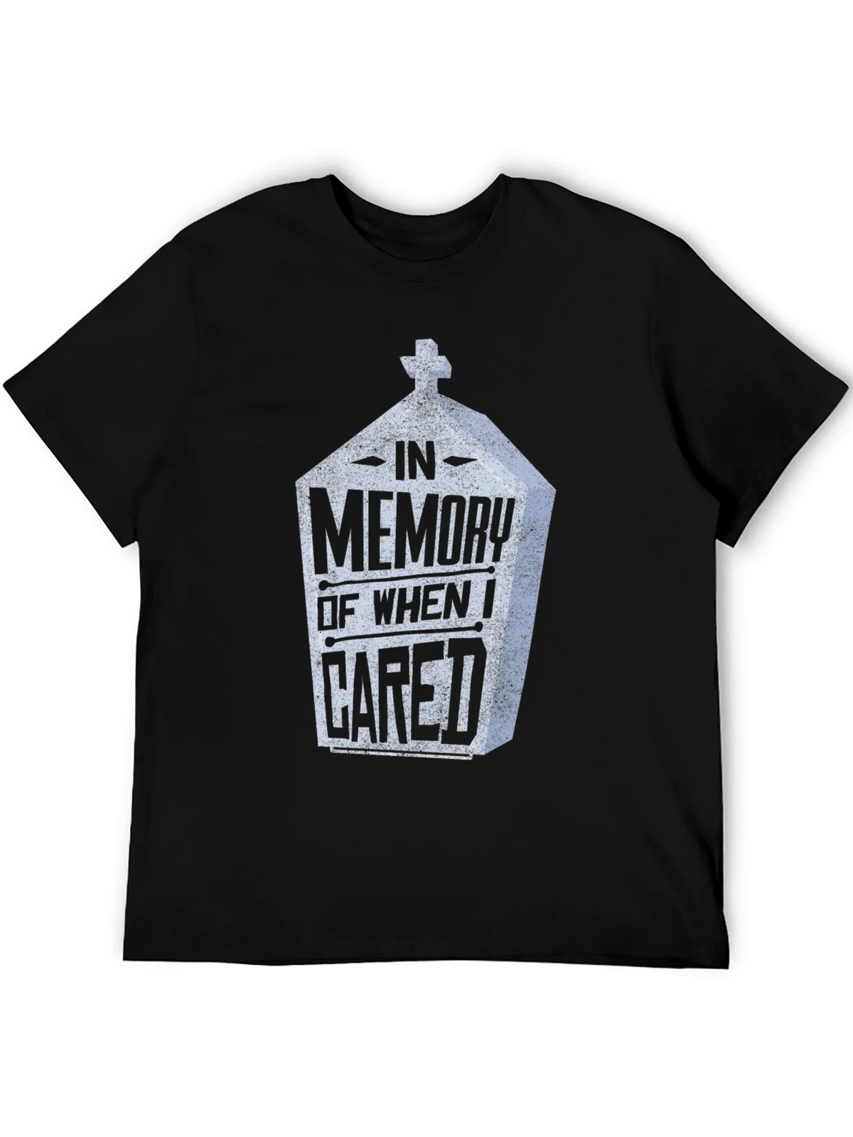 In Memory Of When I Cared Tee - Funny Graphic T-Shirt product image 4