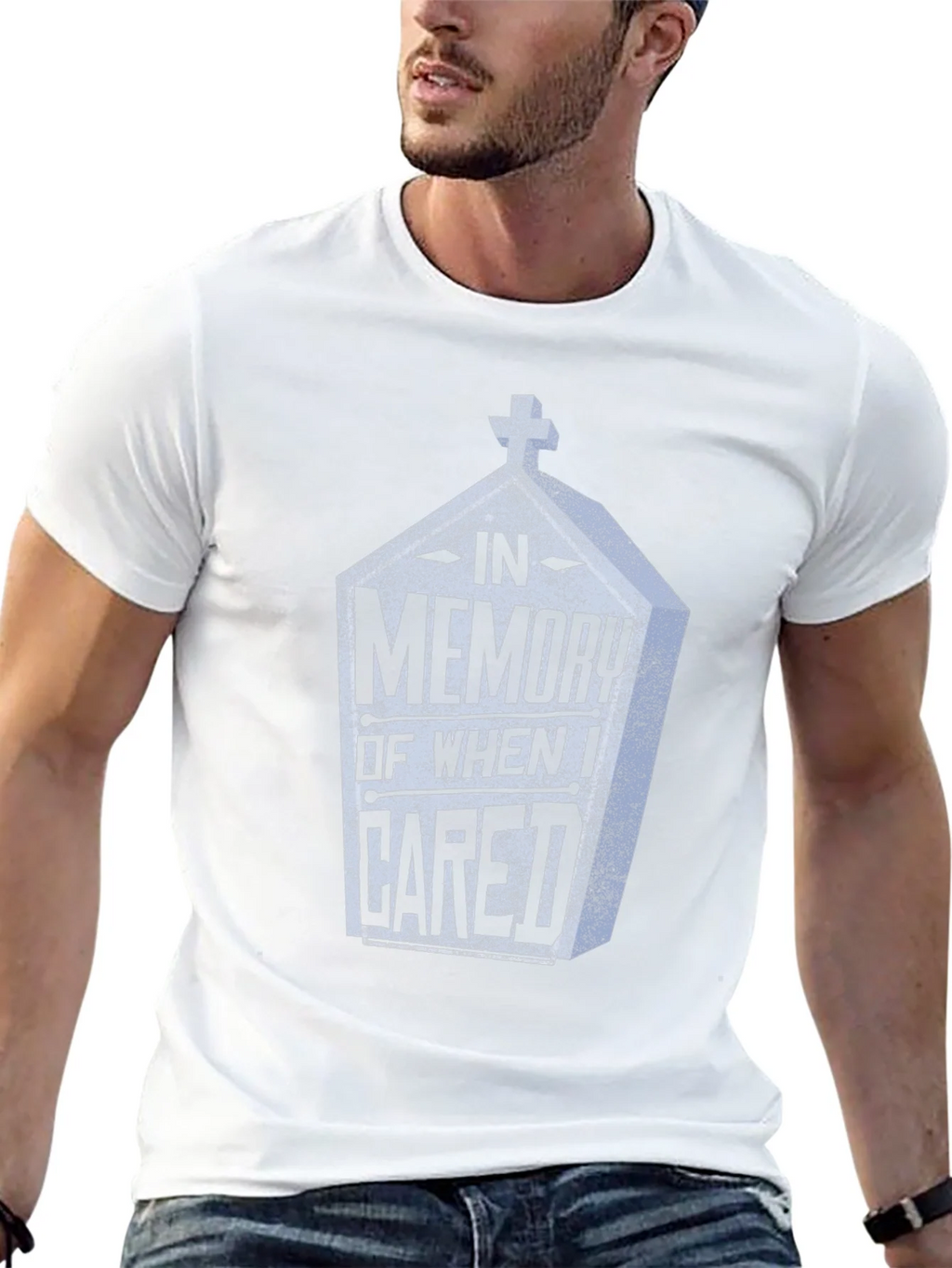 In Memory Of When I Cared Tee - Funny Graphic T-Shirt product image 9
