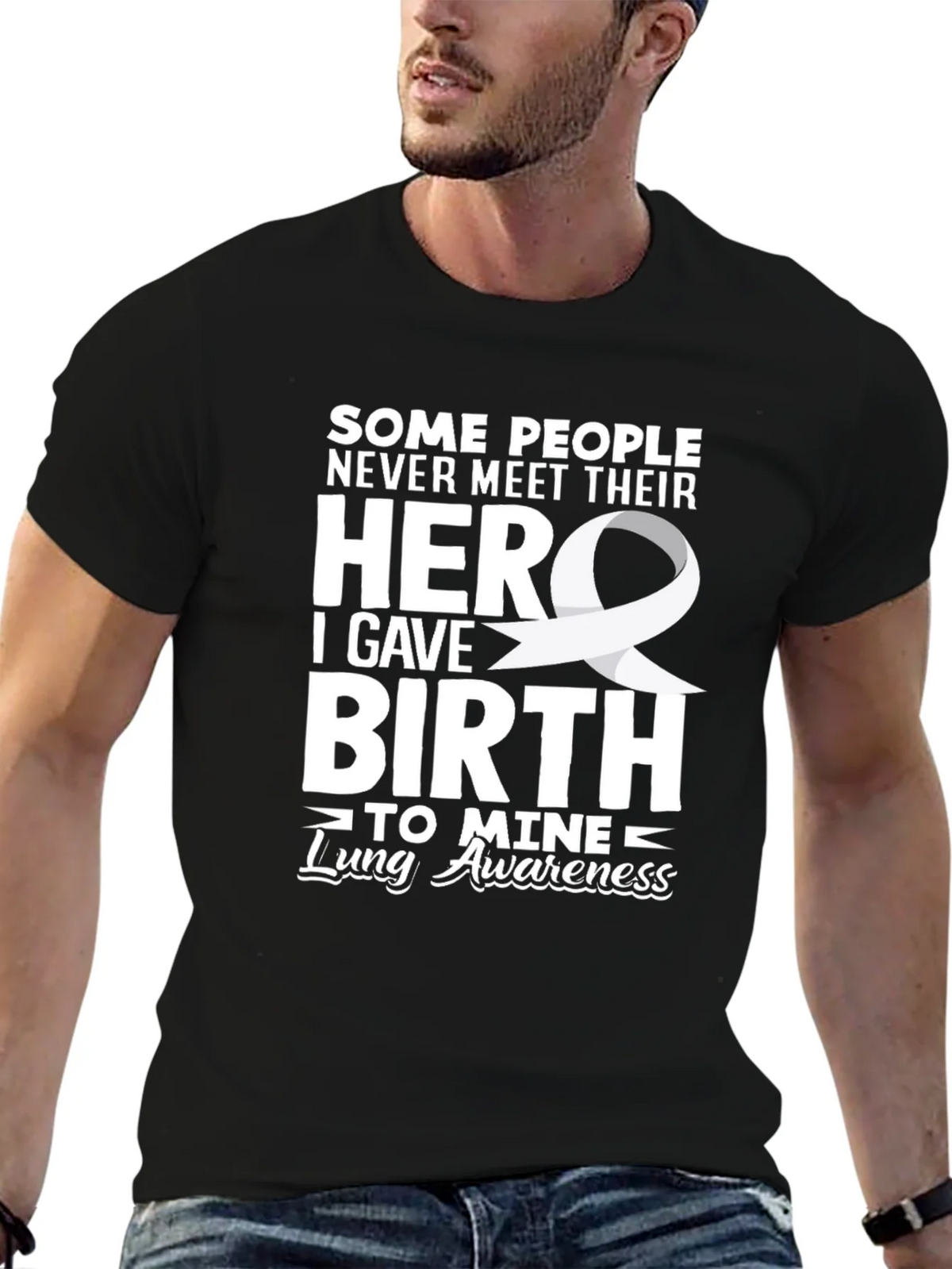 Lung Awareness Hero T-Shirt product image 6