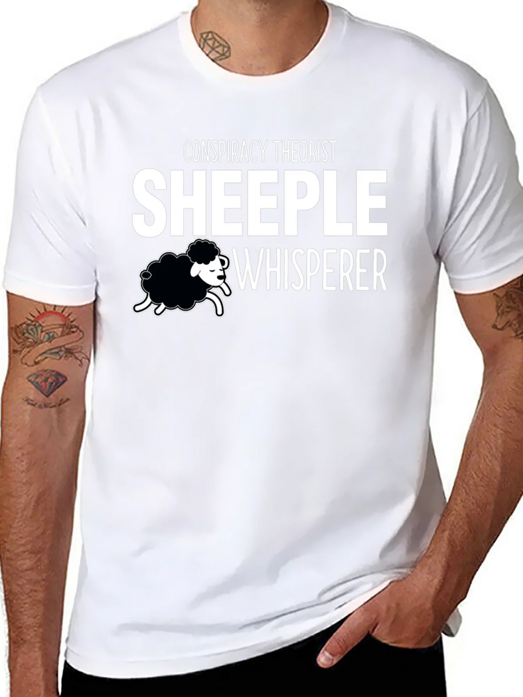 Conspiracy Theorist Sheeple Whisperer T-Shirt product image 7