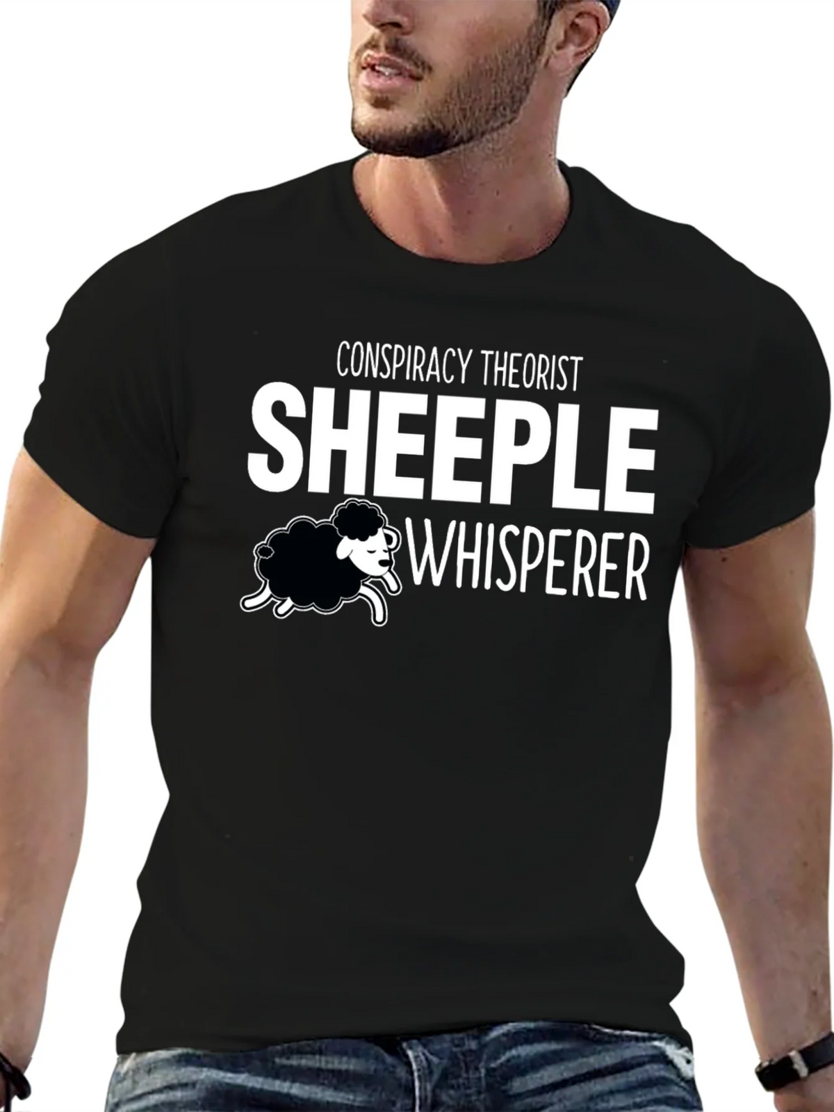 Conspiracy Theorist Sheeple Whisperer T-Shirt product image 6