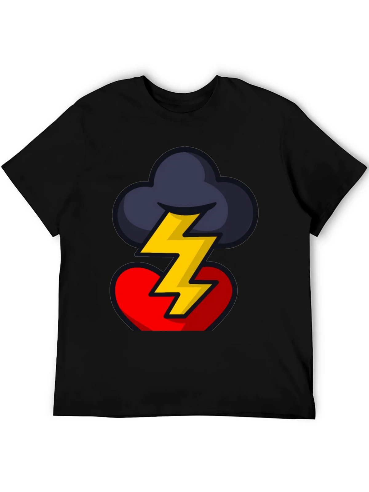 Stormy Heart Graphic Tee - Bold Design product image 5