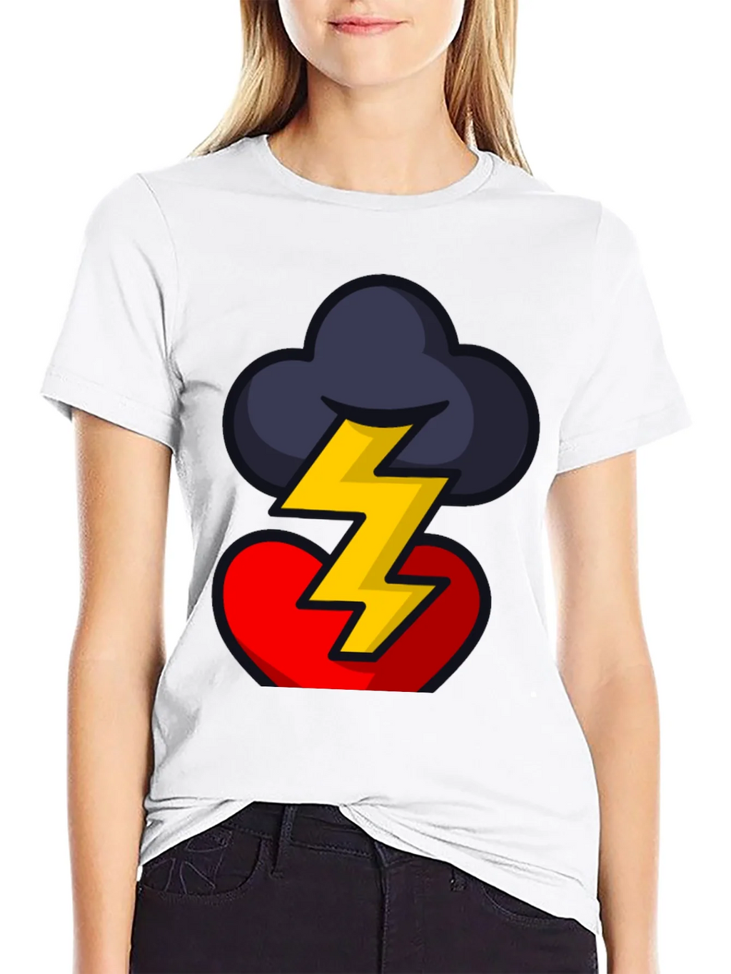 Stormy Heart Graphic Tee - Bold Design product image 8