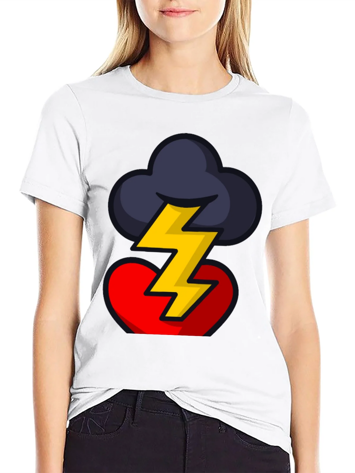 Stormy Heart Graphic Tee - Bold Design product image 8