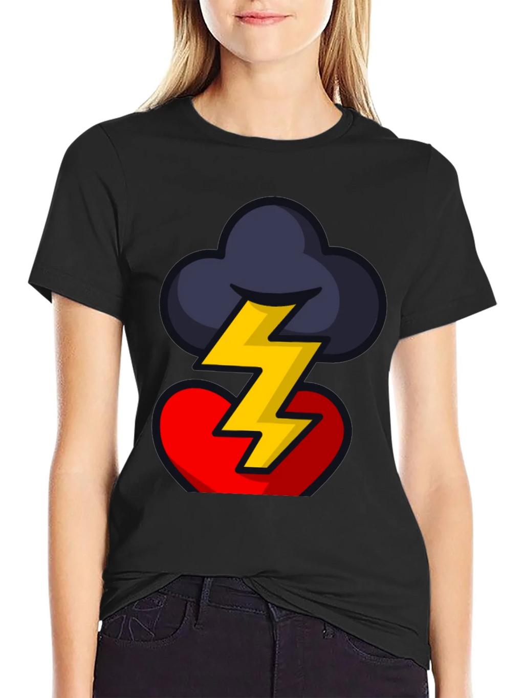 Stormy Heart Graphic Tee - Bold Design product image 2