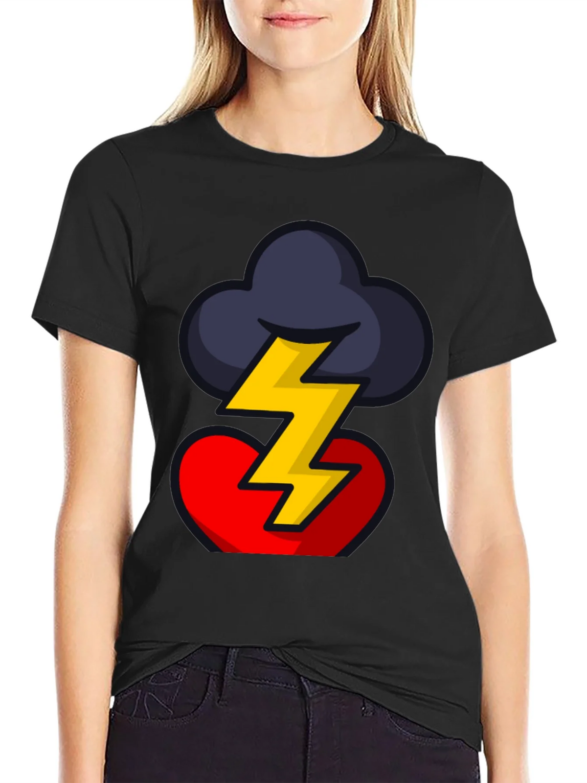 Stormy Heart Graphic Tee - Bold Design product image 2