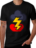 Stormy Heart Graphic Tee - Bold Design product image 1