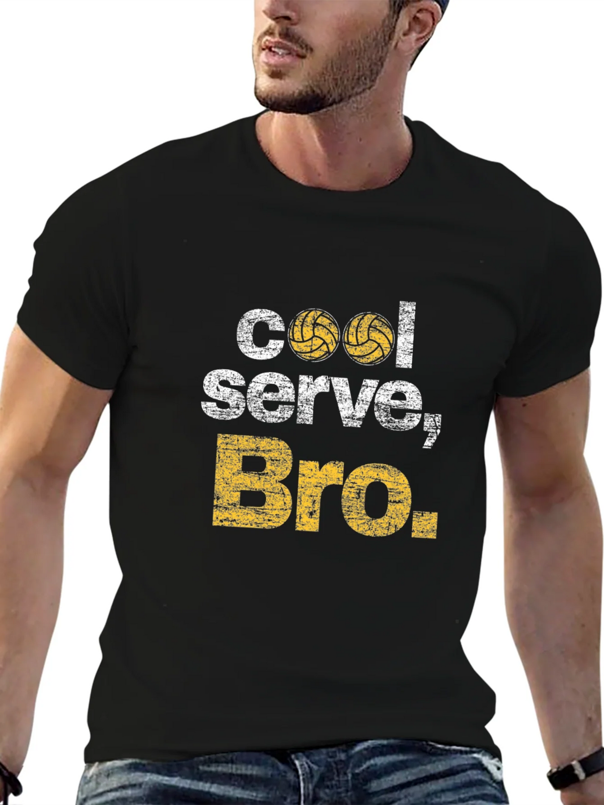 Cool Serve Bro Volleyball Graphic T-Shirt product image 6
