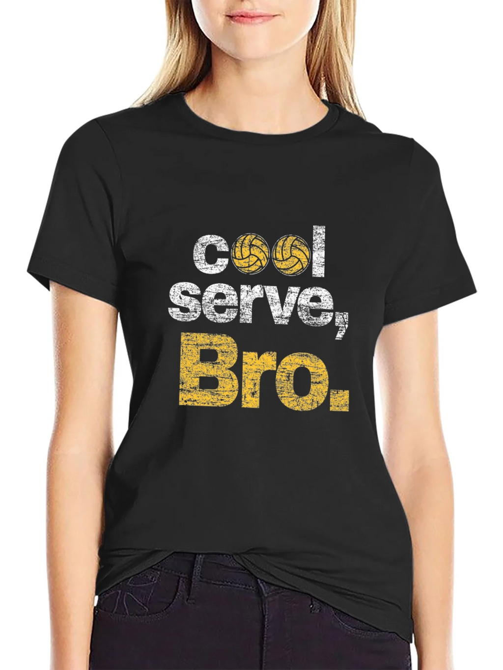 Cool Serve Bro Volleyball Graphic T-Shirt product image 2