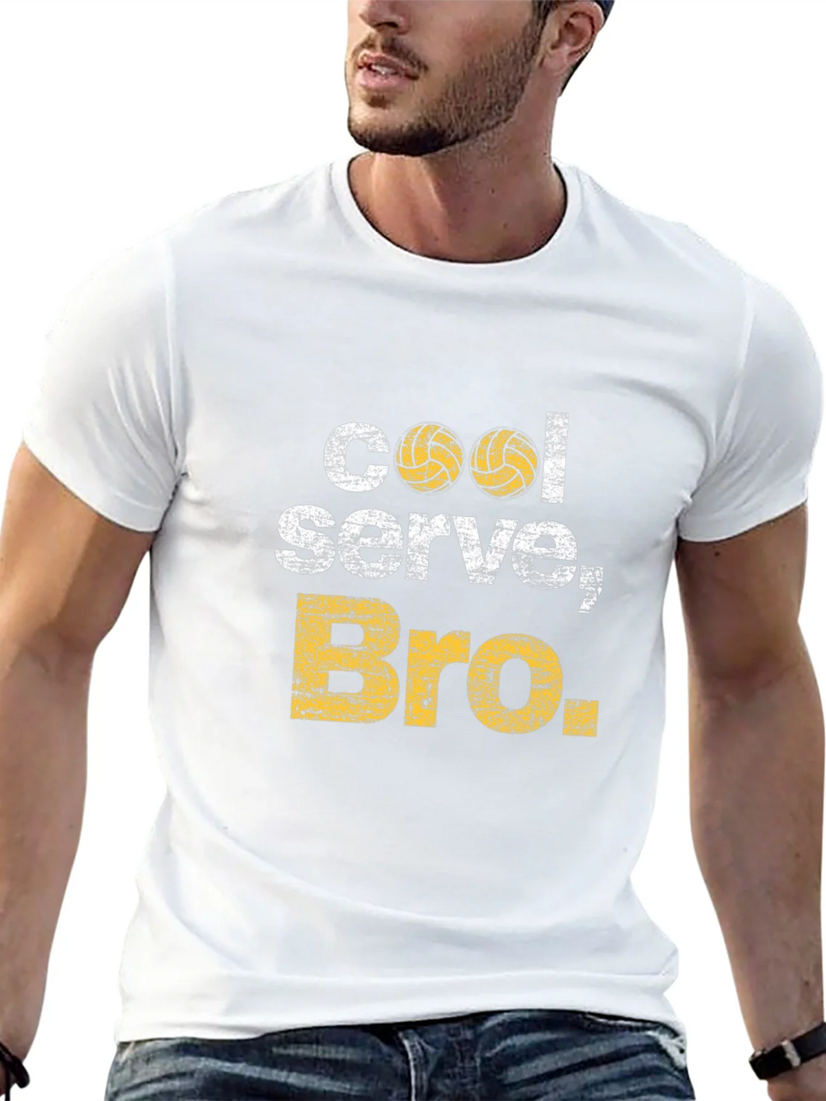 Cool Serve Bro Volleyball Graphic T-Shirt product image 12