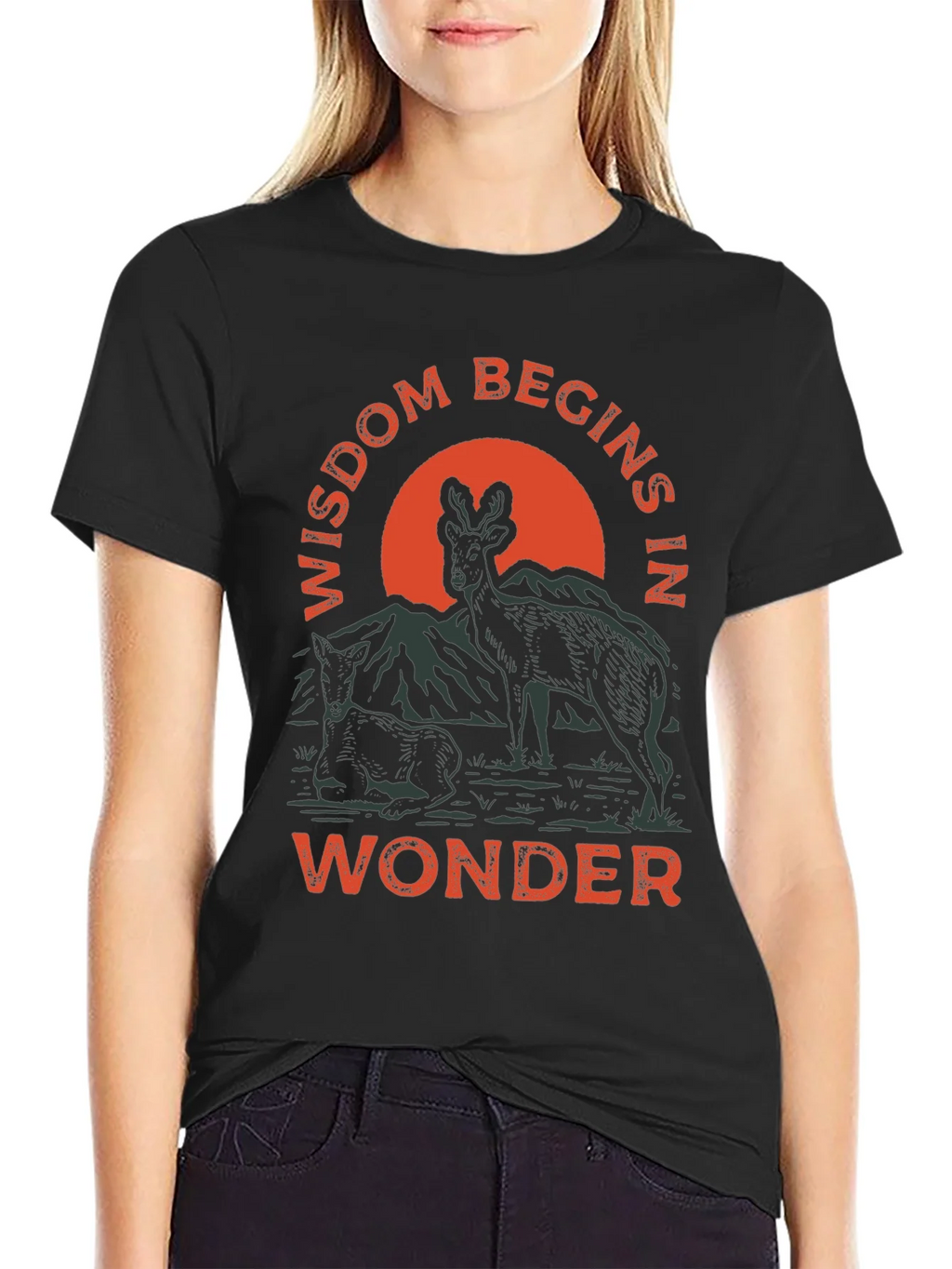 Wisdom Begins in Wonder Graphic Tee product image 2