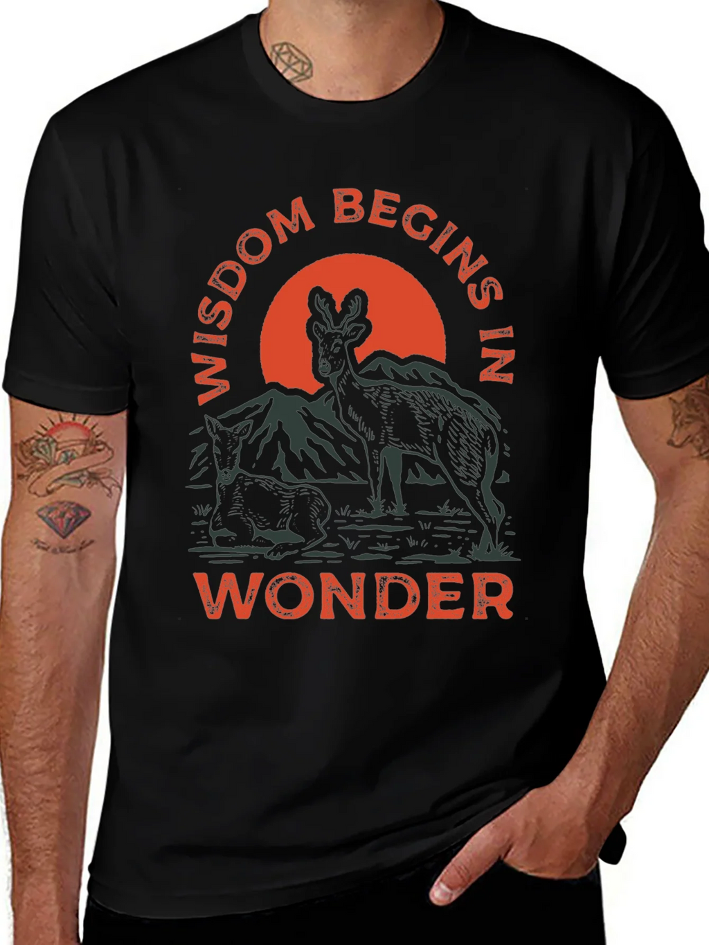 Wisdom Begins in Wonder Graphic Tee product image 1